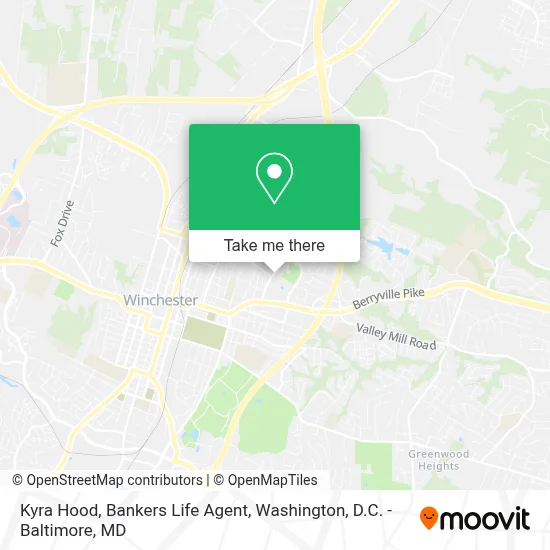 Kyra Hood, Bankers Life Agent map