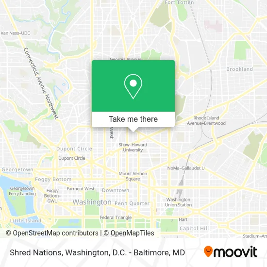 Shred Nations map