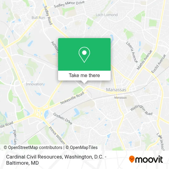 Cardinal Civil Resources map