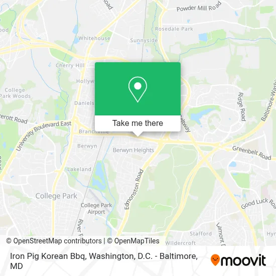 Iron Pig Korean Bbq map