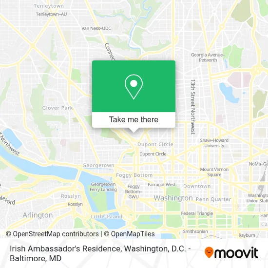 Irish Ambassador's Residence map