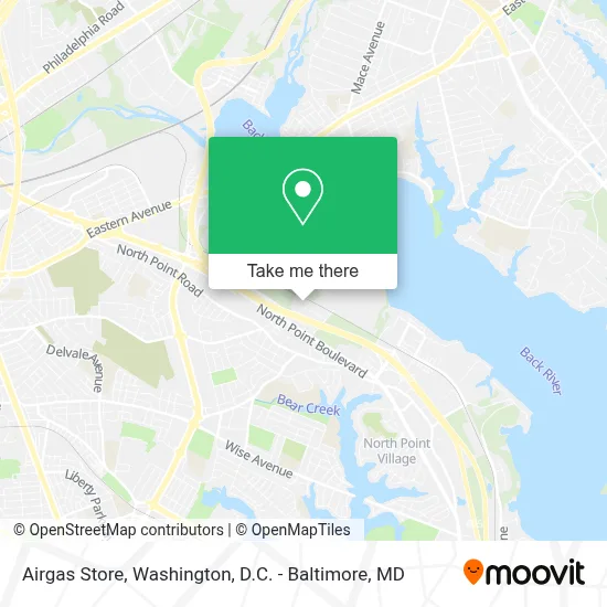 Airgas Store map