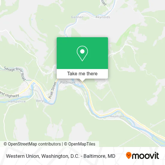 Western Union map