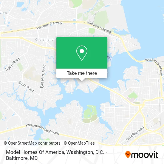 Model Homes Of America map