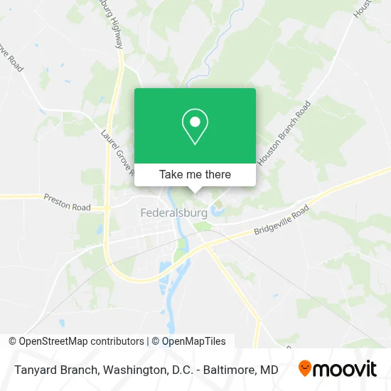 Tanyard Branch map