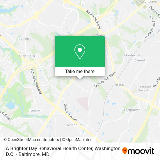 A Brighter Day Behavioral Health Center map