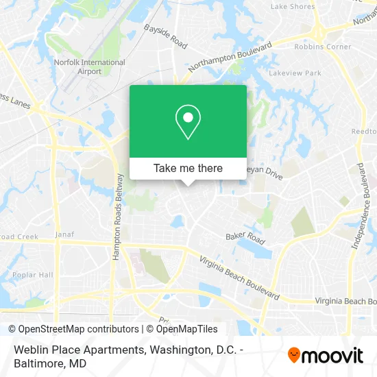 Weblin Place Apartments map