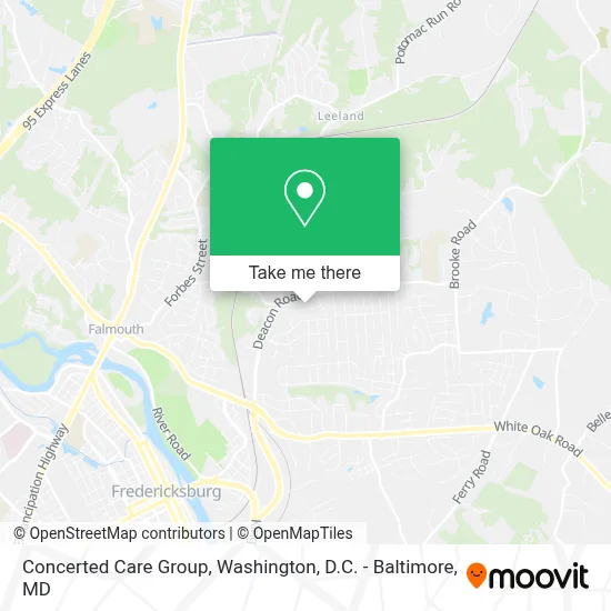 Concerted Care Group map