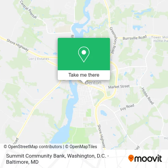 Summit Community Bank map