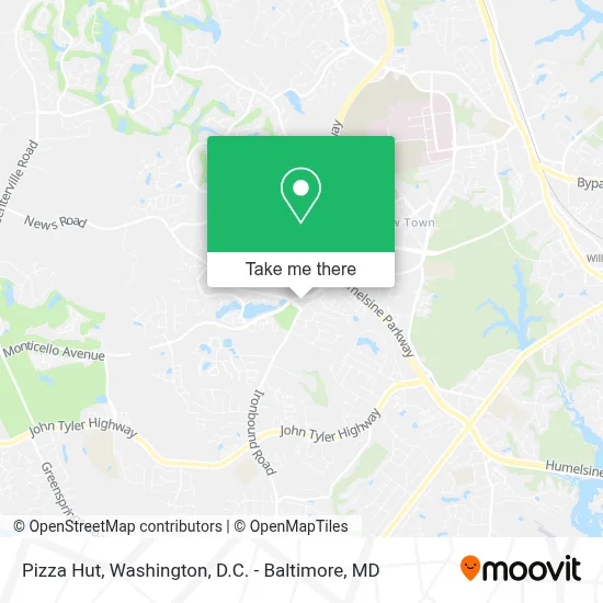 Pizza Hut map