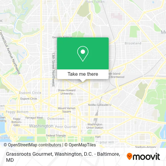 Grassroots Gourmet map