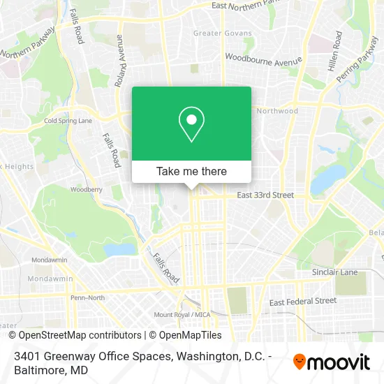 3401 Greenway Office Spaces map