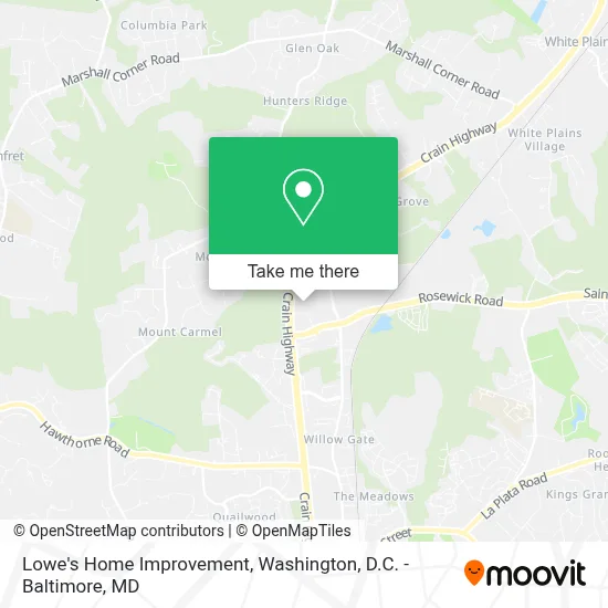 Lowe's Home Improvement map