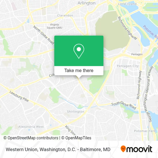 Western Union map