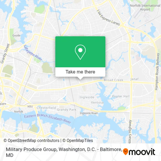 Military Produce Group map