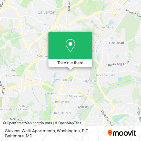 Stevens Walk Apartments map