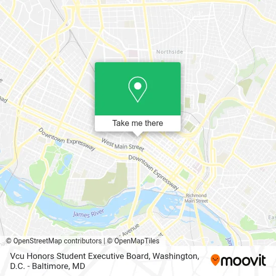 Vcu Honors Student Executive Board map