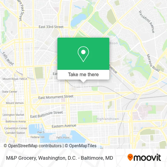 M&P Grocery map