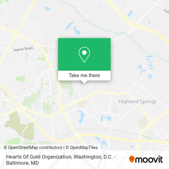 Hearts Of Gold Organization map