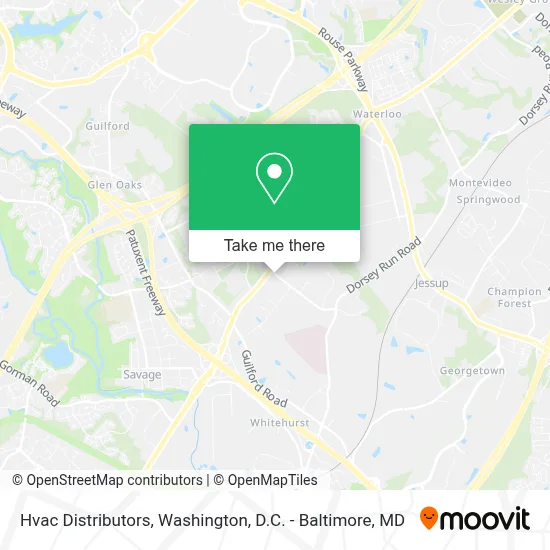 Hvac Distributors map