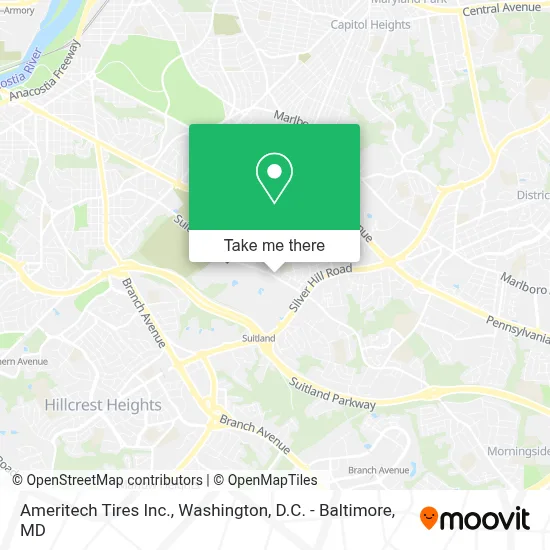 Ameritech Tires Inc. map