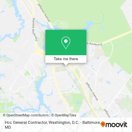 Hcc General Contractor map