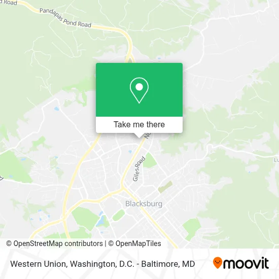 Western Union map