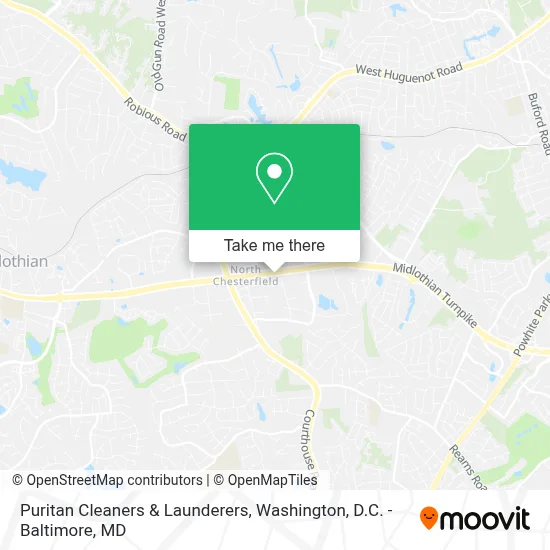 Puritan Cleaners & Launderers map