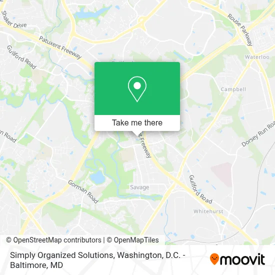 Simply Organized Solutions map