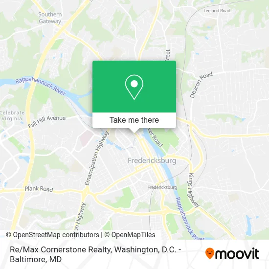 Re/Max Cornerstone Realty map