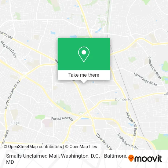 Smalls Unclaimed Mail map