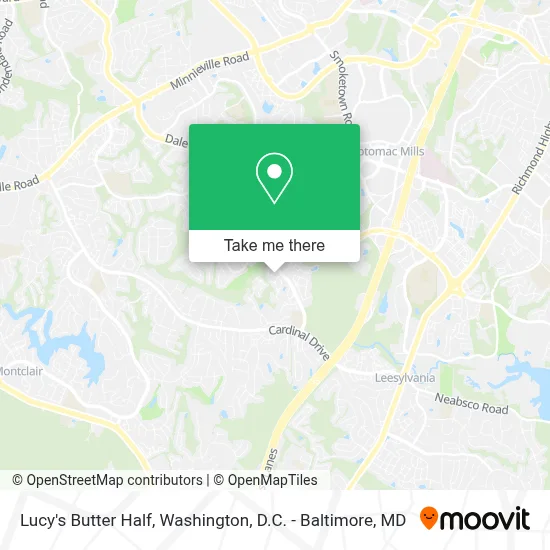 Lucy's Butter Half map