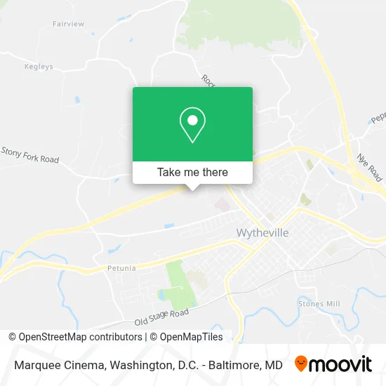 Marquee Cinema map