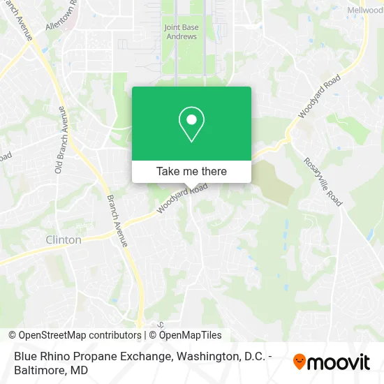 Blue Rhino Propane Exchange map
