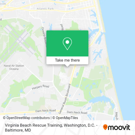 Virginia Beach Rescue Training map