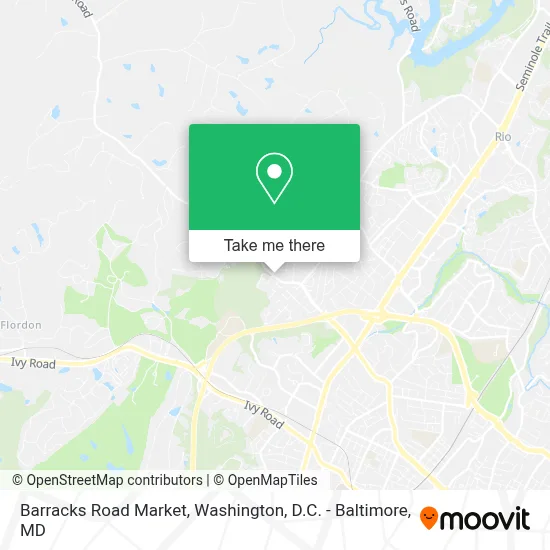 Barracks Road Market map
