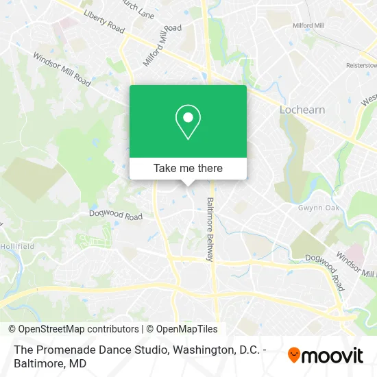 The Promenade Dance Studio map