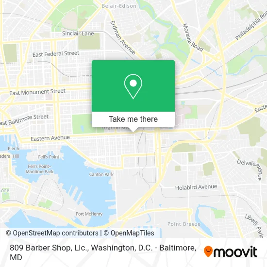 809 Barber Shop, Llc. map