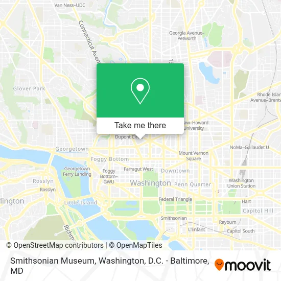 Smithsonian Museum map
