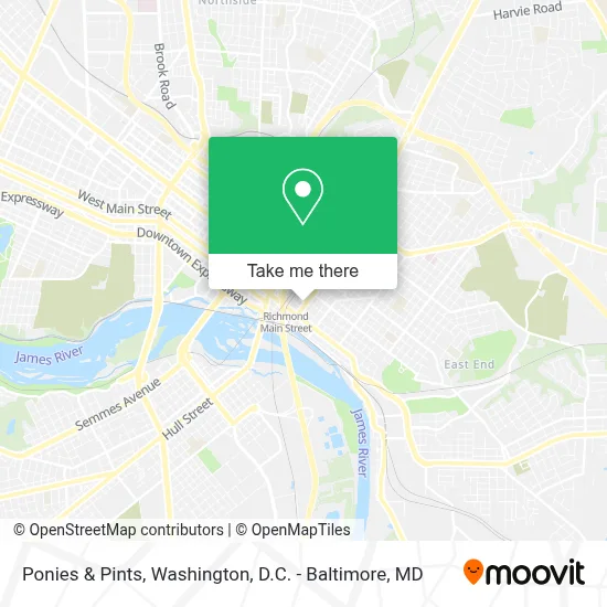 Ponies & Pints map