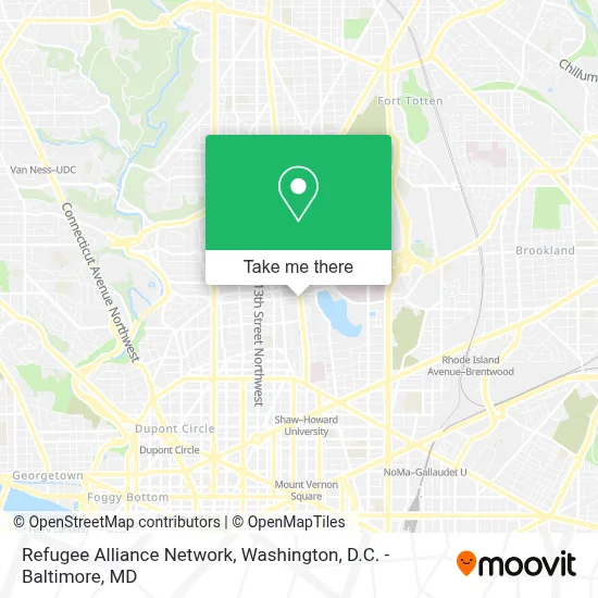 Refugee Alliance Network map