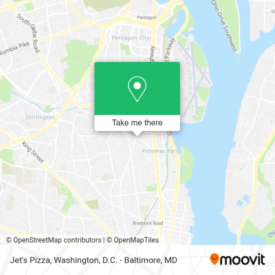 Jet's Pizza map