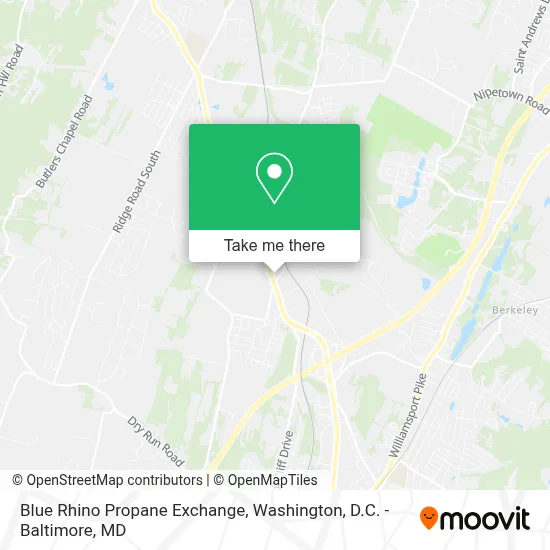 Blue Rhino Propane Exchange map