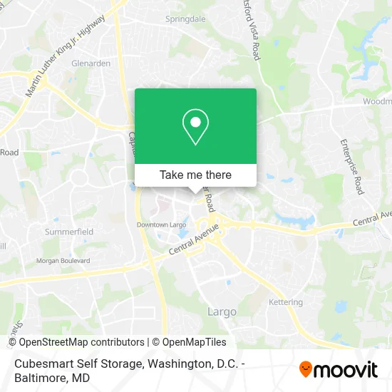 Cubesmart Self Storage map