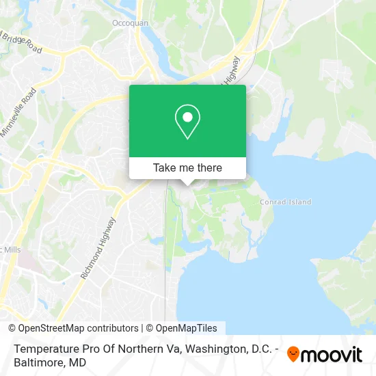 Temperature Pro Of Northern Va map