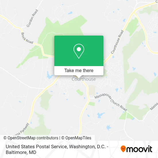 United States Postal Service map