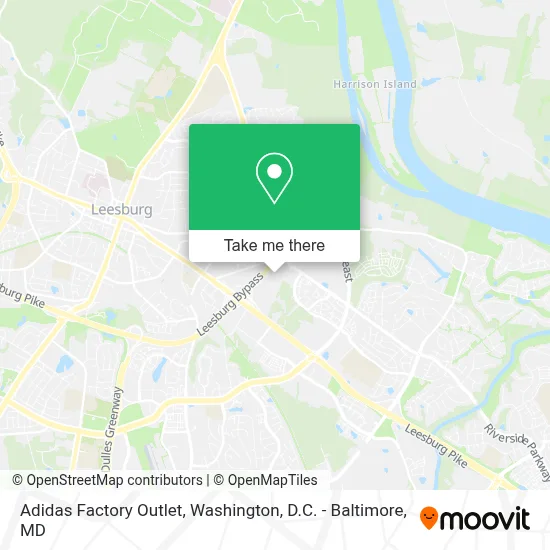 Adidas Factory Outlet map