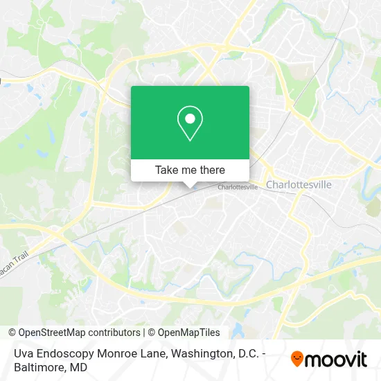 Uva Endoscopy Monroe Lane map