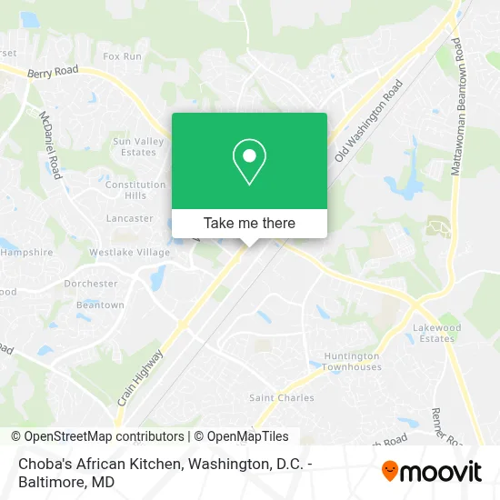 Choba's African Kitchen map