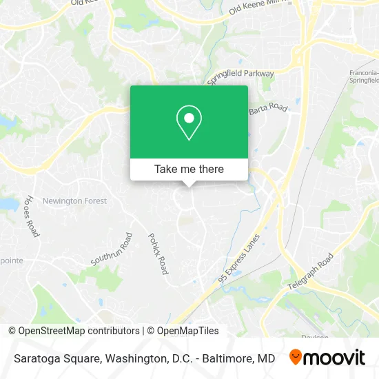 Saratoga Square map